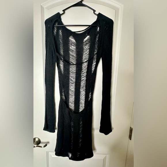 Vintage Y2K Shredded Mini Dress Jaded London Whimsigoth Witchy Fairyt | Size L - Picture 4 of 8